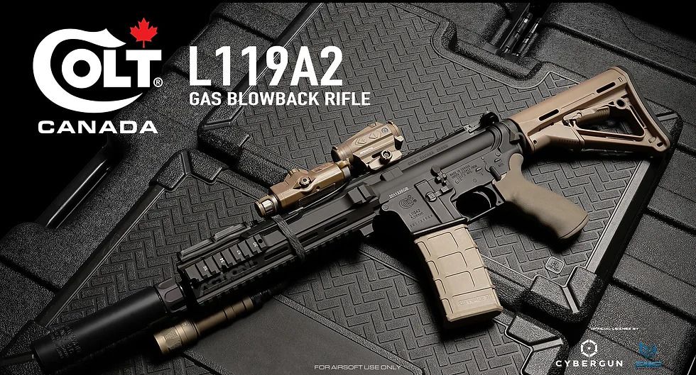 Colt L119A2 SFIW Gas Blowback Rifle (TM MWS Internals/Archwick - Black)