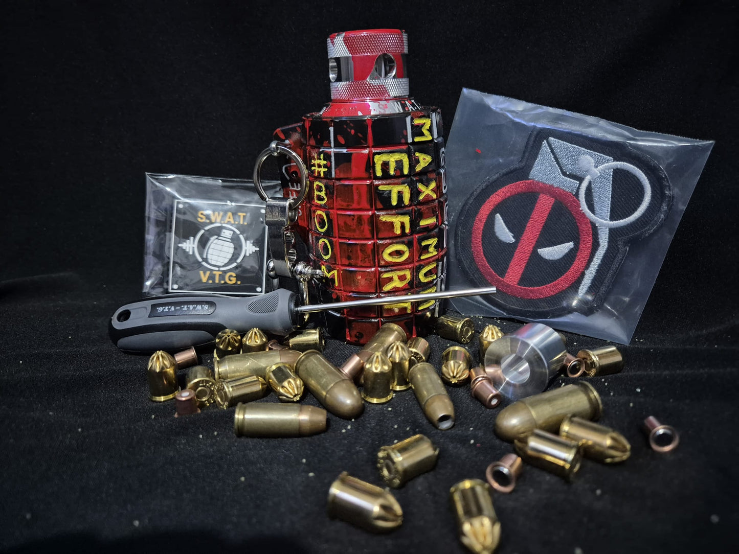 DEADPOOL Custom VTG Blank Firing Grenade (MULTI COLORS)