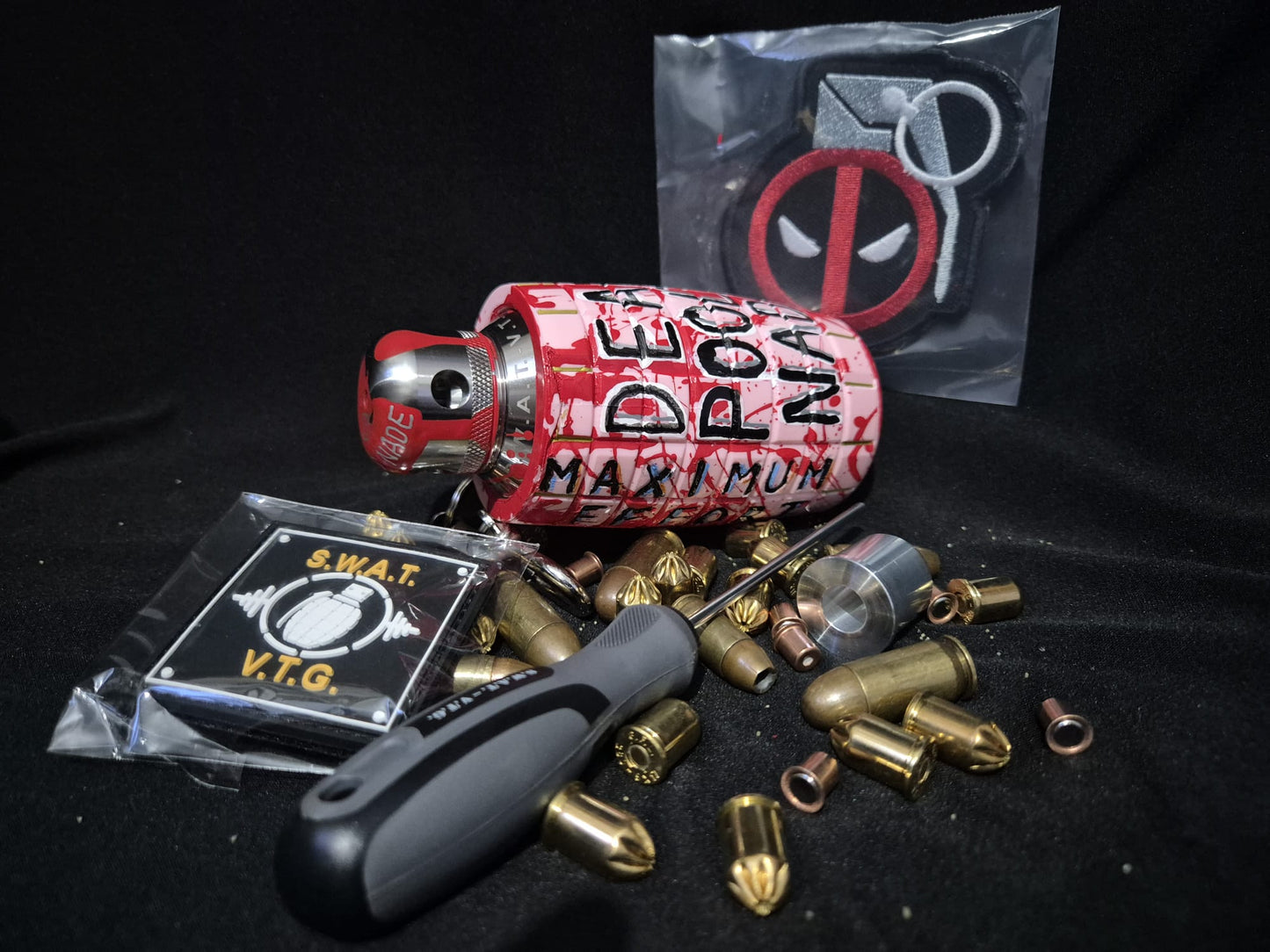 DEADPOOL Custom VTG Blank Firing Grenade (MULTI COLORS)