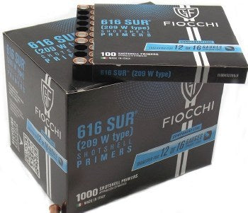 FIOCCHI 616 PACK OF 100 6MM 209 PRIMERS